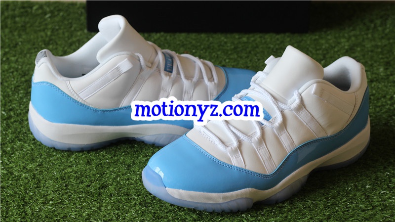 Authentic Air Jordan 11 Low Columbia Blue